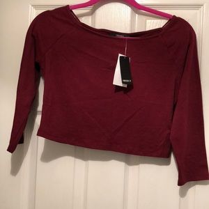 Forever 21 maroon crop top